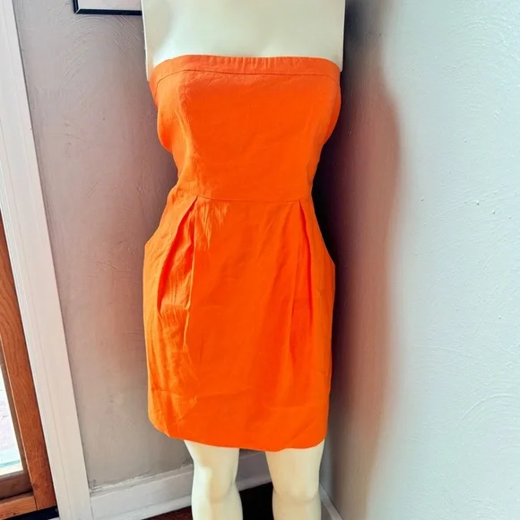 theory orange dress Theory | Dresses | Theory Orange Strapless Dress Size 6 Nwt
